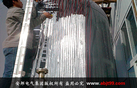 江蘇濱海化工工業(yè)園硫酸儲罐電伴熱保溫